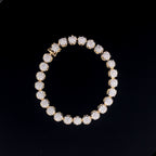 Cluster Diamond Tennis Bracelet -Gold (Plated) Vermeil Lab-Grown Diamonds | VLB00055