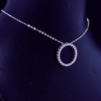Diamond Circle Pendant - Gold-Plated (Vermeil) Lab-Grown Diamonds | VLP00263
