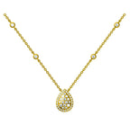 Teardrop Diamond Necklace - Gold-Plated (Vermeil) Lab-Grown Diamonds | VNK00060