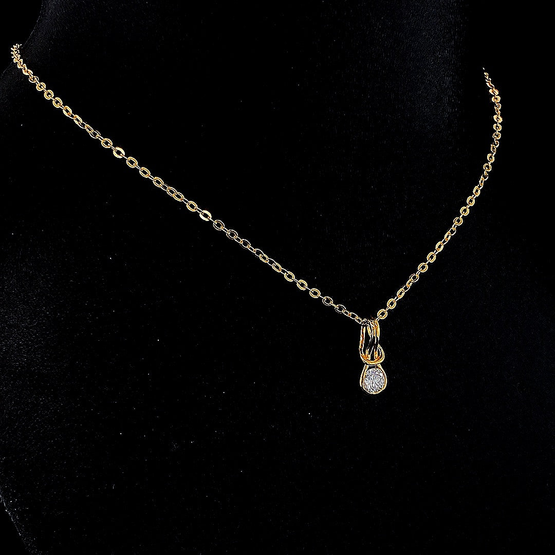 Mini Round Cluster Diamond Pendant - Gold-Plated (Vermeil) Lab-Grown Diamonds | VP250072