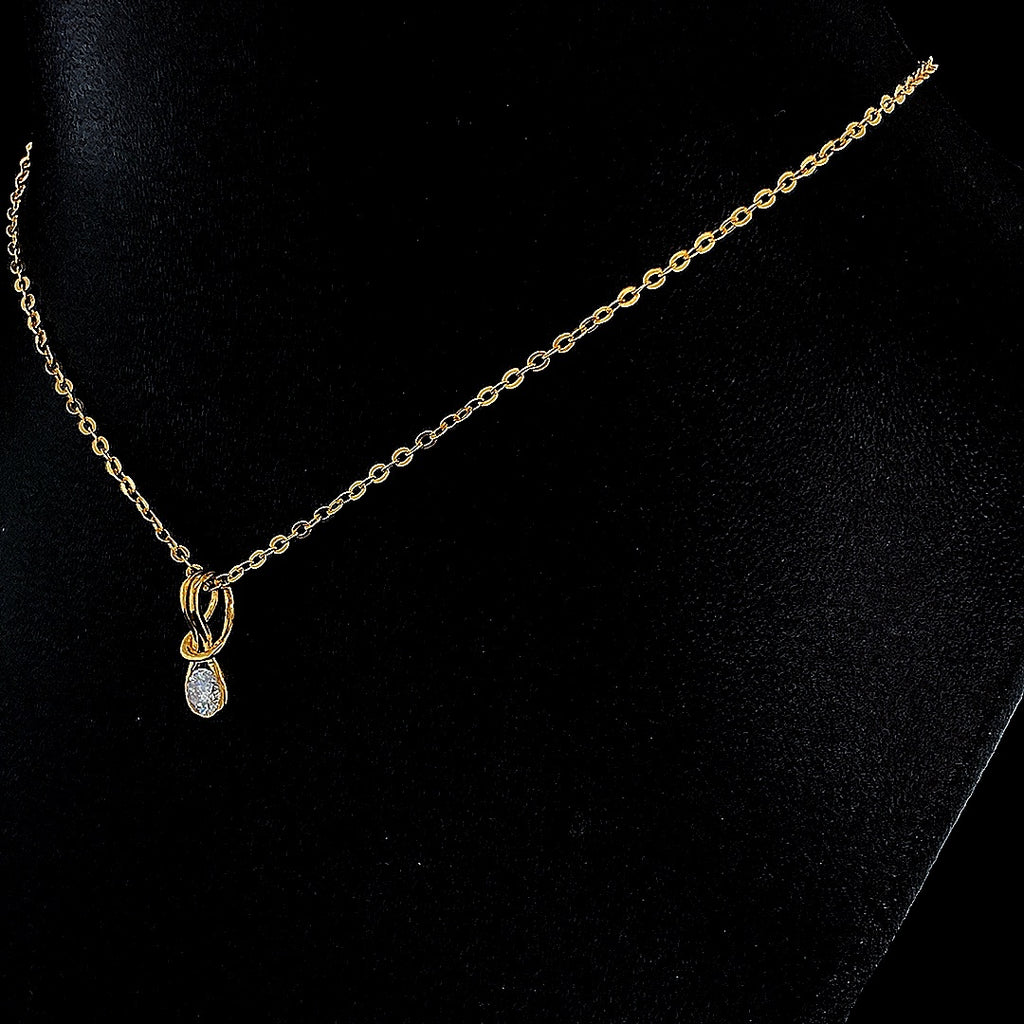 Mini Round Cluster Diamond Pendant - Gold-Plated (Vermeil) Lab-Grown Diamonds | VP250072