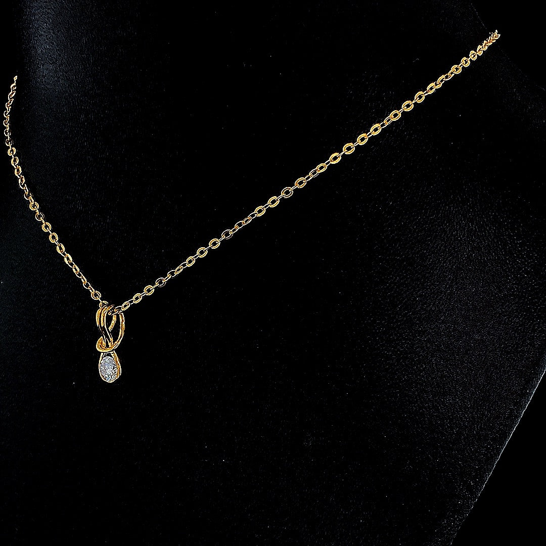 Mini Round Cluster Diamond Pendant - Gold-Plated (Vermeil) Lab-Grown Diamonds | VP250072