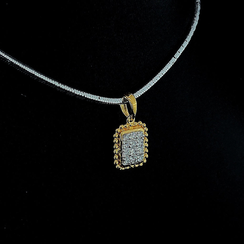 Cluster Diamond Pendant - Gold-Plated (Vermeil) Lab-Grown Diamonds | VP250096