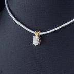 Oval Solitaire Diamond Pendant -Gold-Plated (Vermeil) Lab-Grown Diamond | VP250253