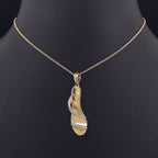 High Heel Shoe Pendant - Gold-Plated (Vermeil) Lab-Grown Diamonds | VP250356