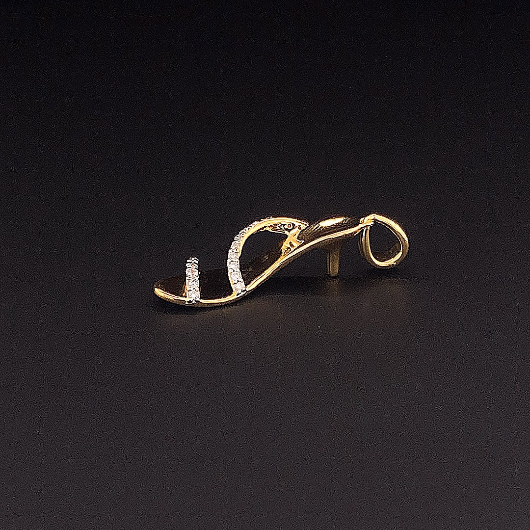 High Heel Shoe Pendant - Gold-Plated (Vermeil) Lab-Grown Diamonds | VP250356