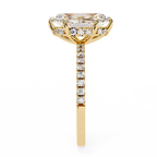 1.50ct Marquise Cut Lab-Grown Diamond Engagement Ring | 18K Gold Vermeil Pavé