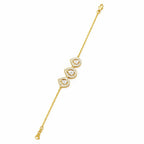 Teardrop Halo Diamond Bracelet -Gold-Plated (Vermeil) Lab-Grown Diamonds | VB250081