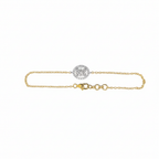 Halo Diamond Bracelet - Gold-Plated (Vermeil) Lab-Grown Diamonds | VB250274