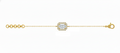 Emerald-Cut Halo Diamond Bracelet -Gold-Plated (Vermeil) Lab-Grown Diamonds | VB250281