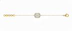 Emerald-Cut Halo Diamond Bracelet -Gold-Plated (Vermeil) Lab-Grown Diamonds | VB250281