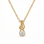 Mini Round Cluster Diamond Pendant - Gold-Plated (Vermeil) Lab-Grown Diamonds | VP250072