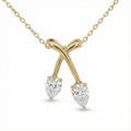 Double Tulip Pendant - Gold-Plated (Vermeil) Lab-Grown Diamonds | VP250180