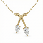 Double Tulip Pendant - Gold-Plated (Vermeil) Lab-Grown Diamonds | VP250180