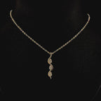 Triple Teardrop Twist Pendant - Gold-Plated (Vermeil) Lab-Grown Diamonds | VP250179