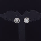 Round Halo Stud Earrings - Gold-Plated (Vermeil) Lab-Grown Diamonds | VE250233