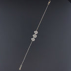 Teardrop Halo Diamond Bracelet -Gold-Plated (Vermeil) Lab-Grown Diamonds | VB250081