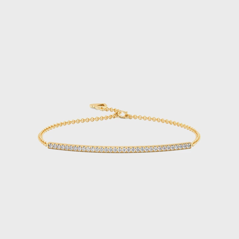 Classic Diamond Tennis Bracelet -Gold-Plated (Vermeil) Lab-Grown Diamonds | VLB00004