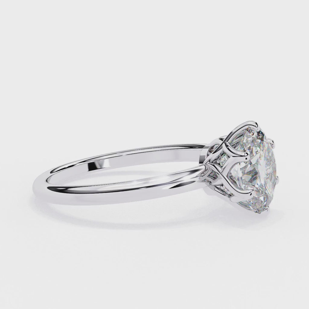 2.75ct Oval Cut Lab-Grown Diamond Ring | Distinctive Gallery | VR260053