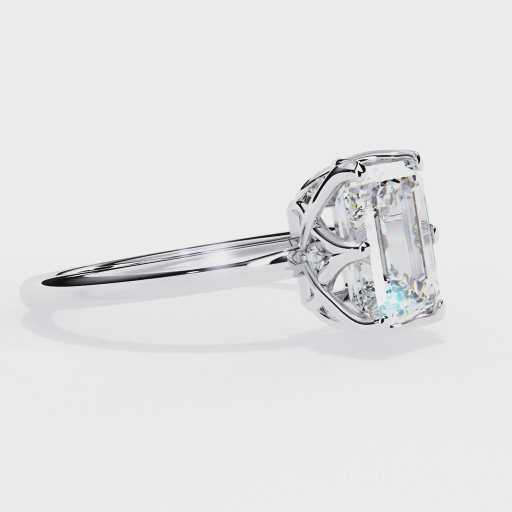 2.00ct Emerald Cut Lab-Grown Diamond Ring | Distinctive Gallery | VR260054