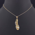 High Heel Shoe Pendant - Gold-Plated (Vermeil) Lab-Grown Diamonds | VP250356
