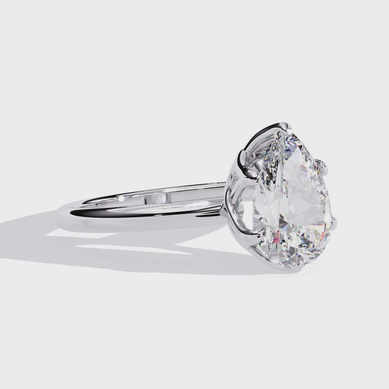 1.80ct Pear Cut Lab-Grown Diamond Ring | Distinctive Gallery | VR260057