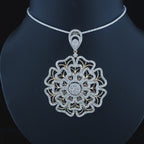 Mandala Medallion Pendant - Gold-Plated (Vermeil) Lab-Grown Diamonds | VP220240
