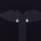 Pear-Shaped Solitaire Stud Earrings - Gold-Plated (Vermeil) Lab-Grown Diamonds | VE250249