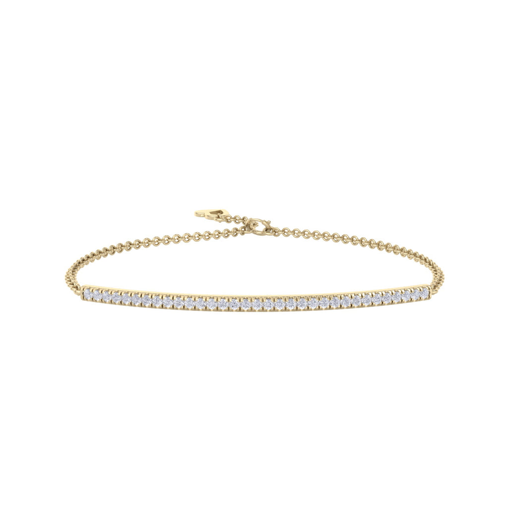 Classic Diamond Tennis Bracelet -Gold-Plated (Vermeil) Lab-Grown Diamonds | VLB00004